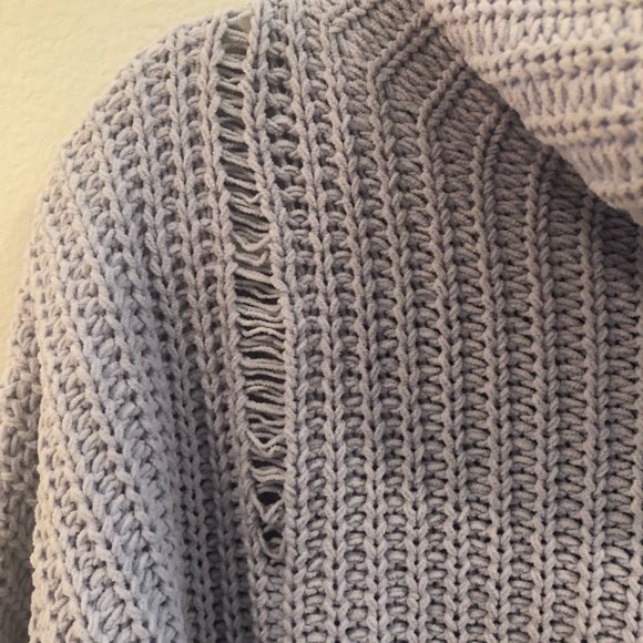 Lavendar chenille turtleneck sweater - Picture 3 of 4